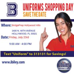 GREAT NEWS: Last uniform sale on campus!